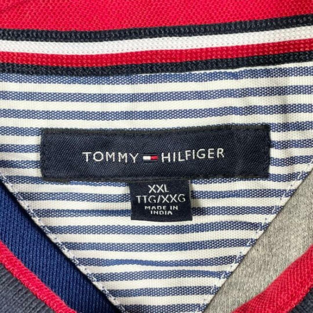 TOMMY HILFIGER(トミーヒルフィガー)のTOMMY HILFIGER トミーヒルフィガー 鹿の子 クレイジーパターン ポロシャツ メンズ2XL メンズのトップス(ポロシャツ)の商品写真