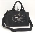 PRADA 2WAY トートバッグ カナパトート キャンバス ブラック