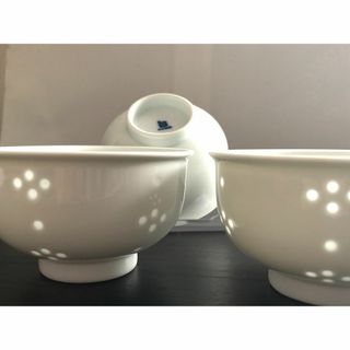 【未使用】白山陶器 ほたる星華/湯呑 3客 森正洋 レトロ 食器 HAKUSAN