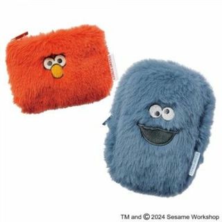 セサミストリート(SESAME STREET)のエルモとクッキーモンスターのふわふわポーチ2種セット(ポーチ)