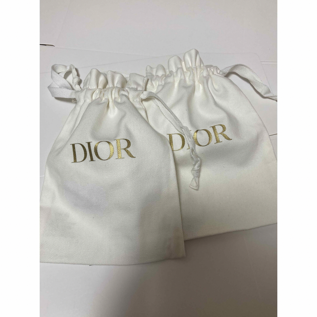 Christian Dior(クリスチャンディオール)の【新品未使用】 ディオール　ポーチ　ノベルティ巾着 レディースのファッション小物(ポーチ)の商品写真