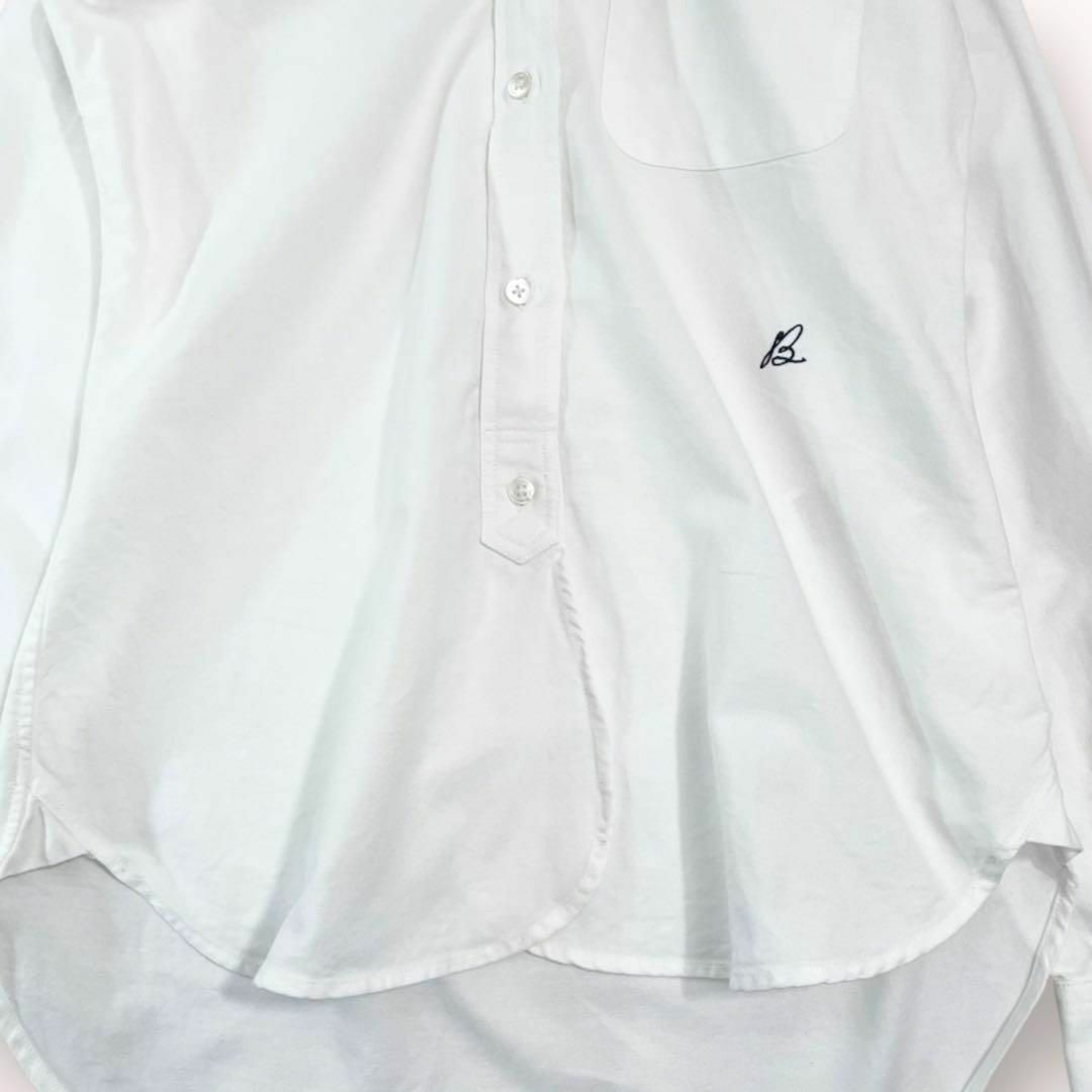 MADISONBLUE(マディソンブルー)の美品♪マディソンブルー XS コットン メッセージシャツ 長袖 ホワイト 白 レディースのトップス(シャツ/ブラウス(長袖/七分))の商品写真