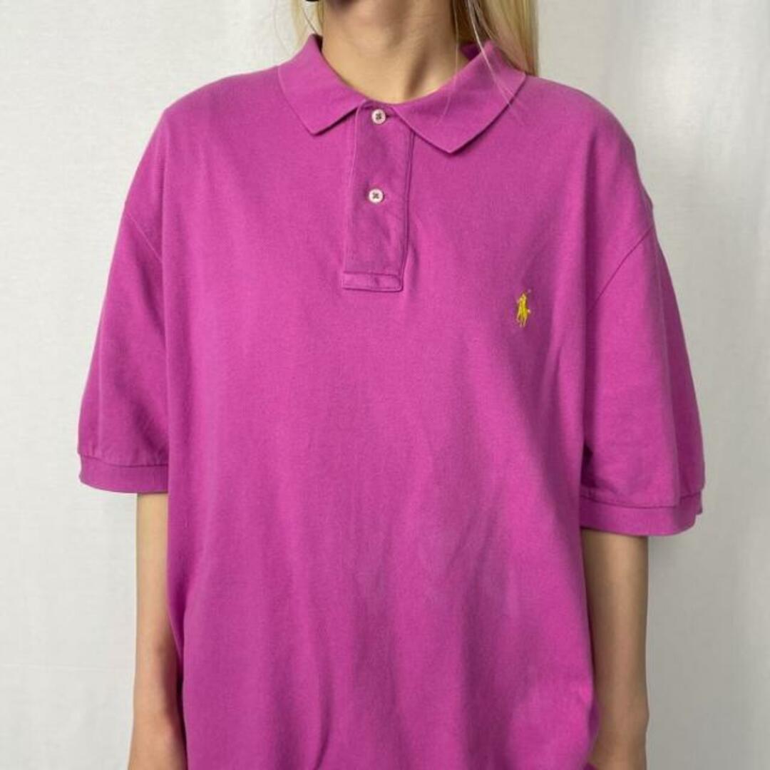 Ralph Lauren(ラルフローレン)のPolo by Ralph Lauren オールドラルフローレン 鹿の子 ポロシャツ メンズL メンズのトップス(ポロシャツ)の商品写真