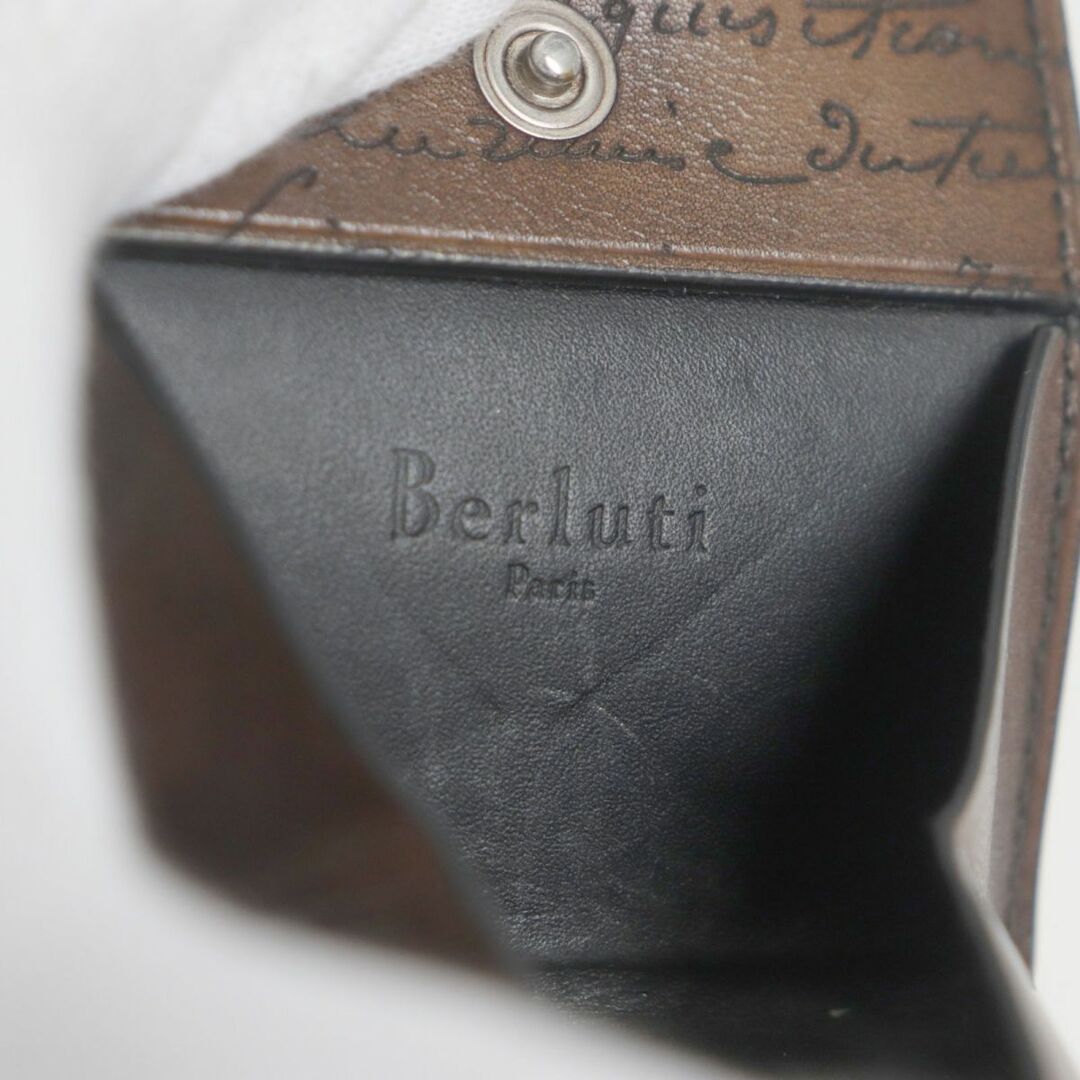 Berluti(ベルルッティ)の美品▼Berluti ベルルッティ カリグラフィ ゴールデンパティーヌ レザーコインケース/小銭入れ/財布 ブラウン イタリア製 メンズ メンズのファッション小物(コインケース/小銭入れ)の商品写真