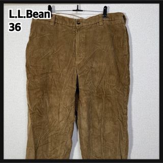 エルエルビーン(L.L.Bean)の【エルエルビーン】コーデュロイパンツ　チェック柄　キャメル　ベージュ50(その他)