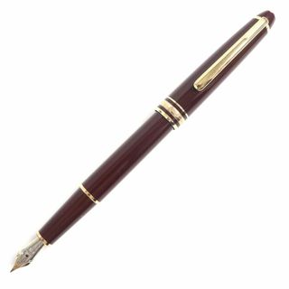 モンブラン(MONTBLANC)の良品▼MONTBLANC モンブラン マイスターシュテュック #144 ホワイトスター ペン先14K 万年筆 ボルドー×ゴールド Fニブ ドイツ製(ペン/マーカー)