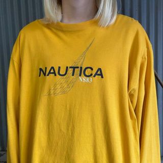 ノーティカ(NAUTICA)のNAUTICA ノーティカ NS83 ロゴプリント ロングTシャツ メンズL(Tシャツ/カットソー(半袖/袖なし))