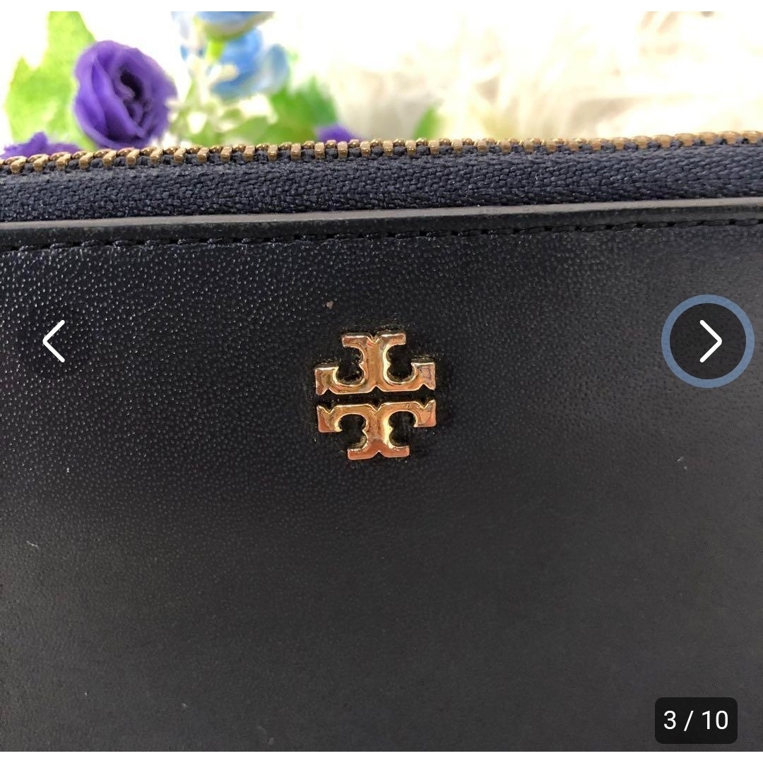 Tory Burch(トリーバーチ)のトリーバーチ　ラウンドファスナー　ジッパー　長財布　象チャーム　ネイビー レディースのファッション小物(財布)の商品写真