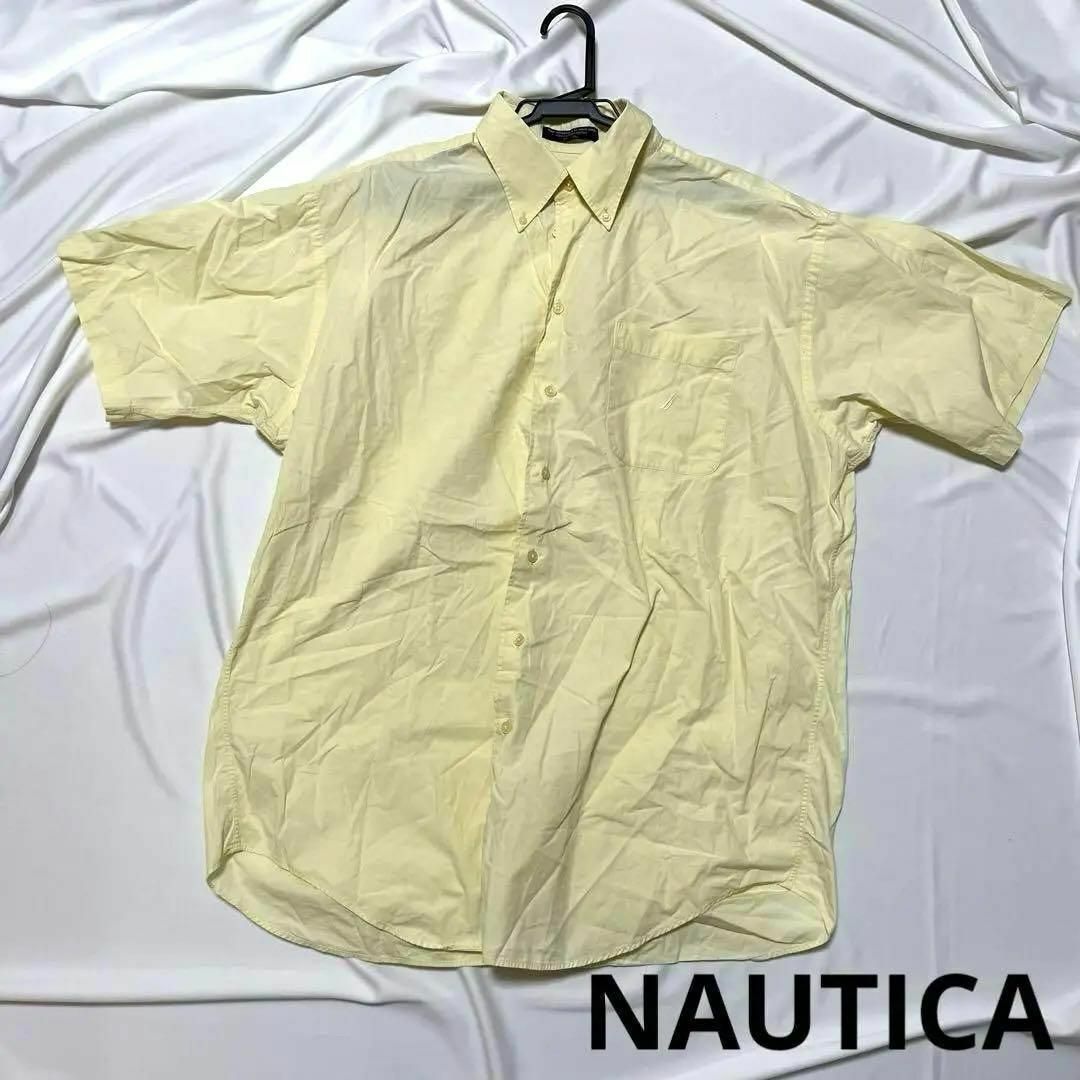 NAUTICA(ノーティカ)のNAUTICA ノーティカ イエロー シャツ XL メンズ 黄色 半袖 メンズのトップス(シャツ)の商品写真