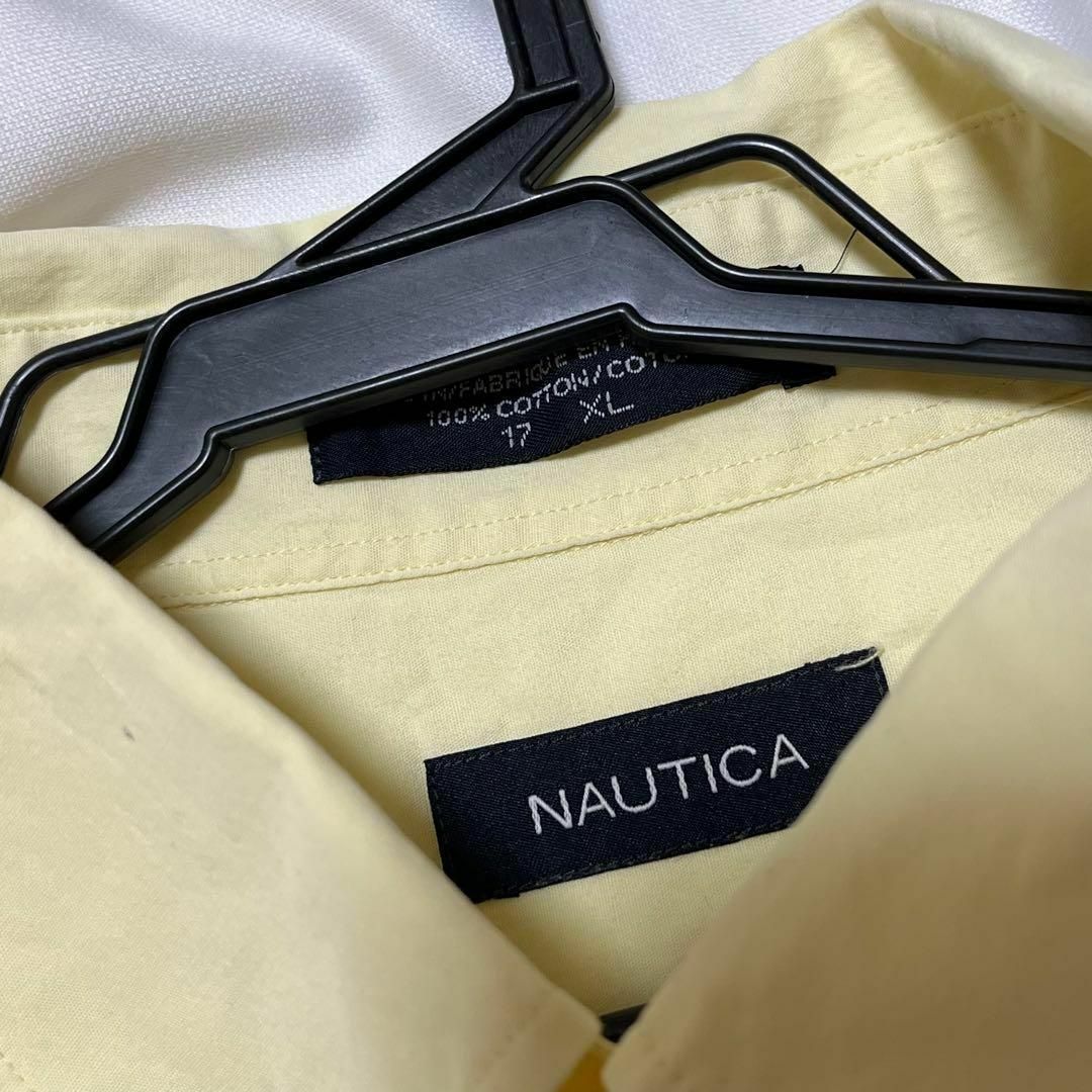 NAUTICA(ノーティカ)のNAUTICA ノーティカ イエロー シャツ XL メンズ 黄色 半袖 メンズのトップス(シャツ)の商品写真
