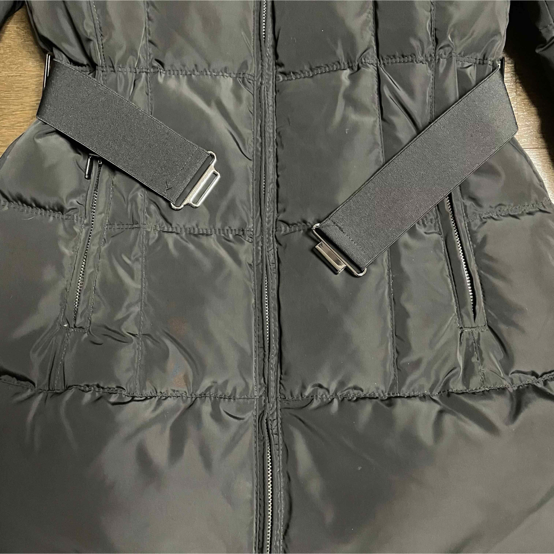 ZARA(ザラ)の美品 3回使用 ザラ ZARA 黒 ダウンコート ダウンジャケット コート レディースのジャケット/アウター(ダウンコート)の商品写真