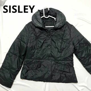 シスレー(Sisley)のSISLEY シスレー 中綿 ジャケット イタリア製 Mサイズ ブラック(ブルゾン)