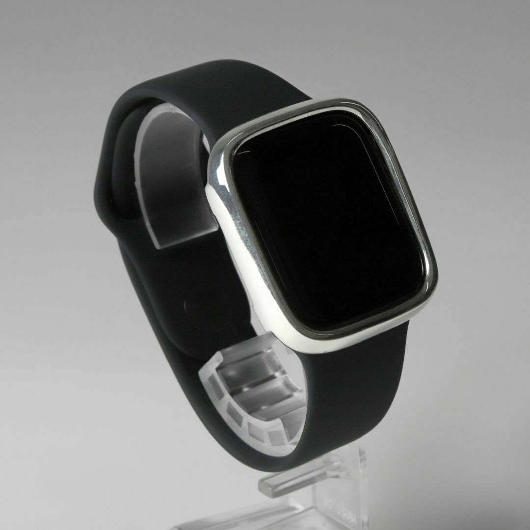 Apple Watch(アップルウォッチ)のアップルウォッチ7 8用カスタムベゼル 41mm シルバー925 メンズの時計(腕時計(デジタル))の商品写真