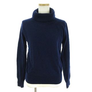 ユニクロ(UNIQLO)のユニクロ  16AW セーター 長袖 カシミヤ 100％ 無地 ブルー系 M(ニット/セーター)