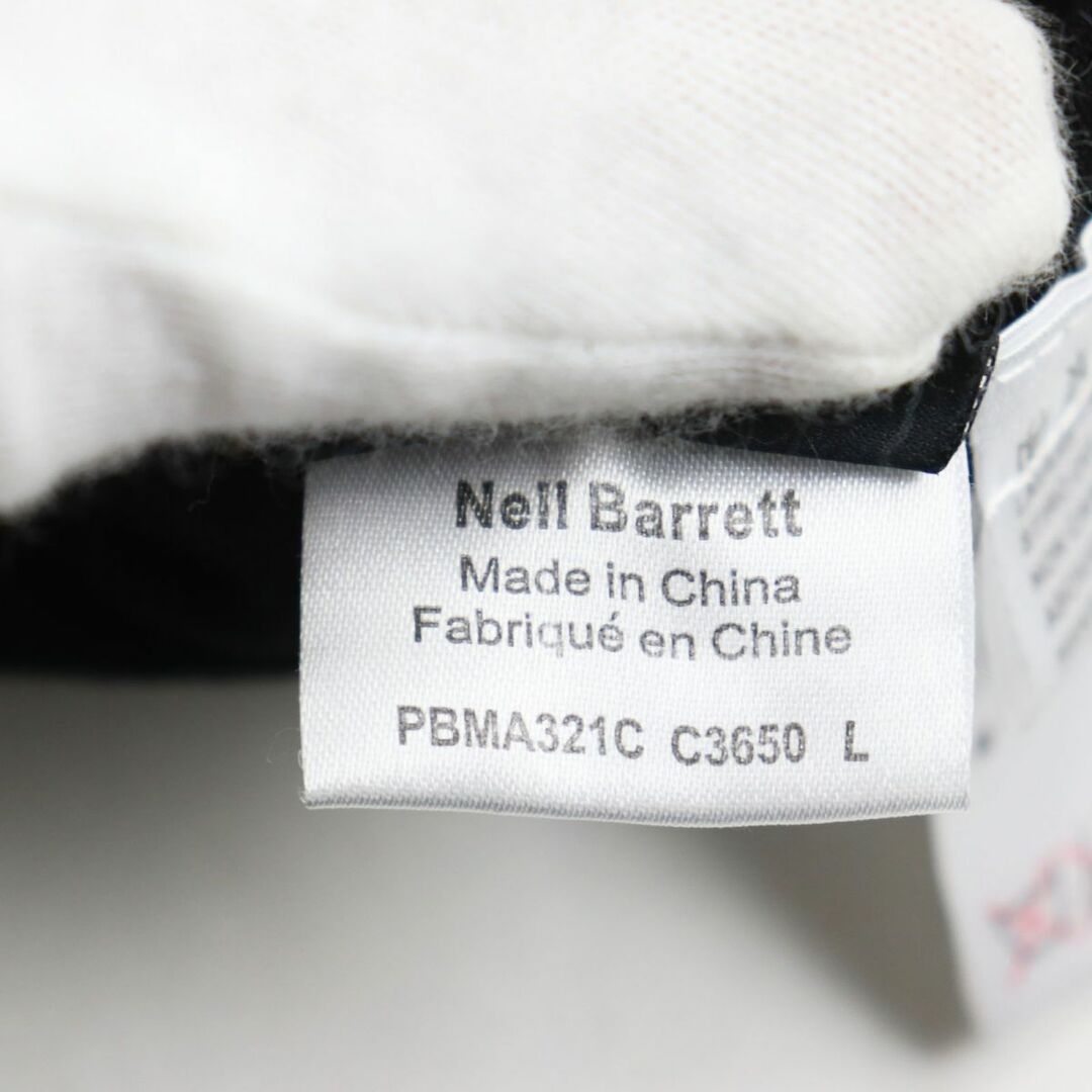 NEIL BARRETT(ニールバレット)の極美品●NEIL BARRETT ニールバレット バイカラー スリムフィット プルオーバー レーヨンニット/セーター ブラック×ネイビー 正規品 メンズのトップス(ニット/セーター)の商品写真