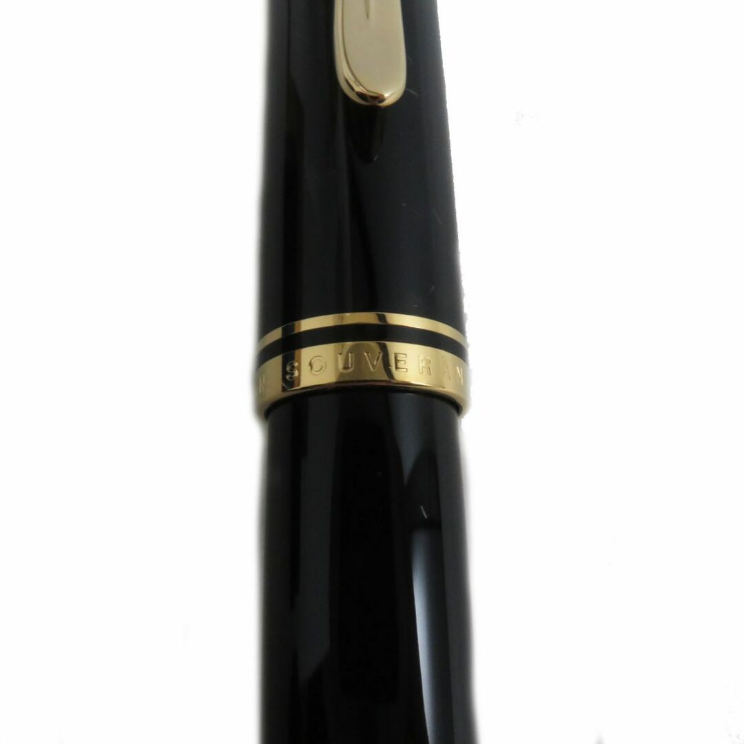 Pelikan(ペリカン)の極美品●Pelikan ペリカン スーバーレーベン M405 ペン先14C Mニブ ロゴ入り キャップ式 万年筆 ブラック×ゴールド 箱付き インテリア/住まい/日用品の文房具(ペン/マーカー)の商品写真