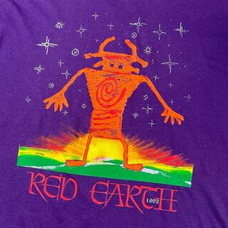 90年代 RED EARTH FESTIVAL 1992 イベント アート プリント Tシャツ メンズ2XL(Tシャツ/カットソー(半袖/袖なし))