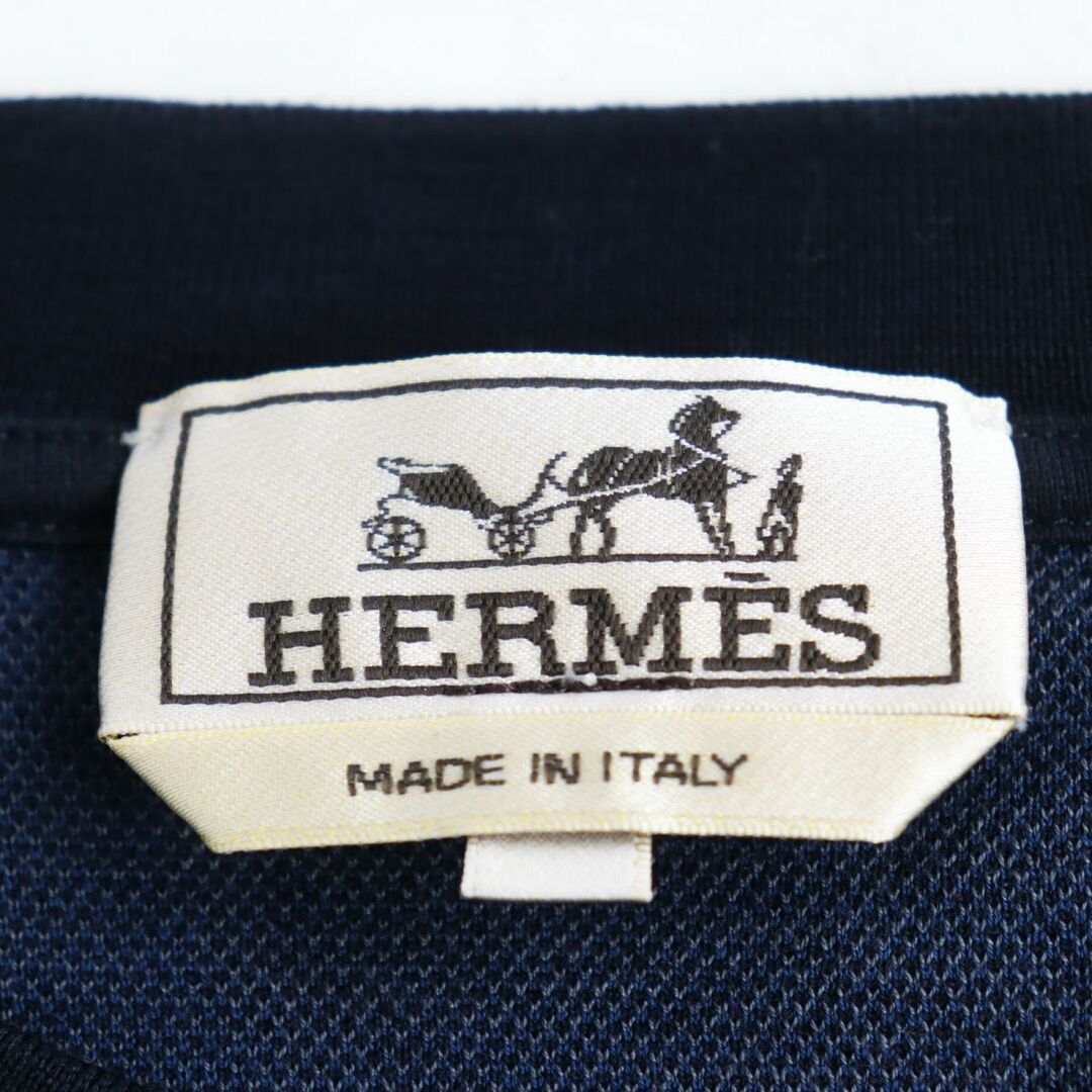 Hermes(エルメス)の極美品●21SS HERMES エルメス Dance of Horses Light 鹿の子生地 半袖 Tシャツ/カットソー ブルー系 大きめサイズXXL イタリア製 正規品 メンズのトップス(Tシャツ/カットソー(半袖/袖なし))の商品写真