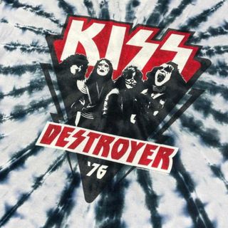 KISS キッス リプリント DESTROYER ’76 タイダイ バンドTシャツ メンズ2XL(Tシャツ/カットソー(半袖/袖なし))