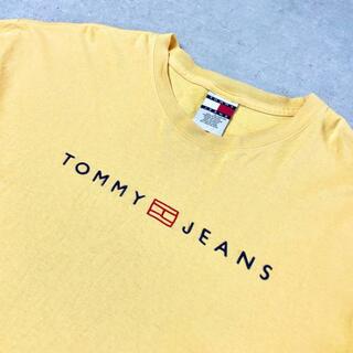 トミーヒルフィガー(TOMMY HILFIGER)のTOMMY JEANS トミー ジーンズ フロントロゴプリント Tシャツ メンズ2XL(Tシャツ/カットソー(半袖/袖なし))