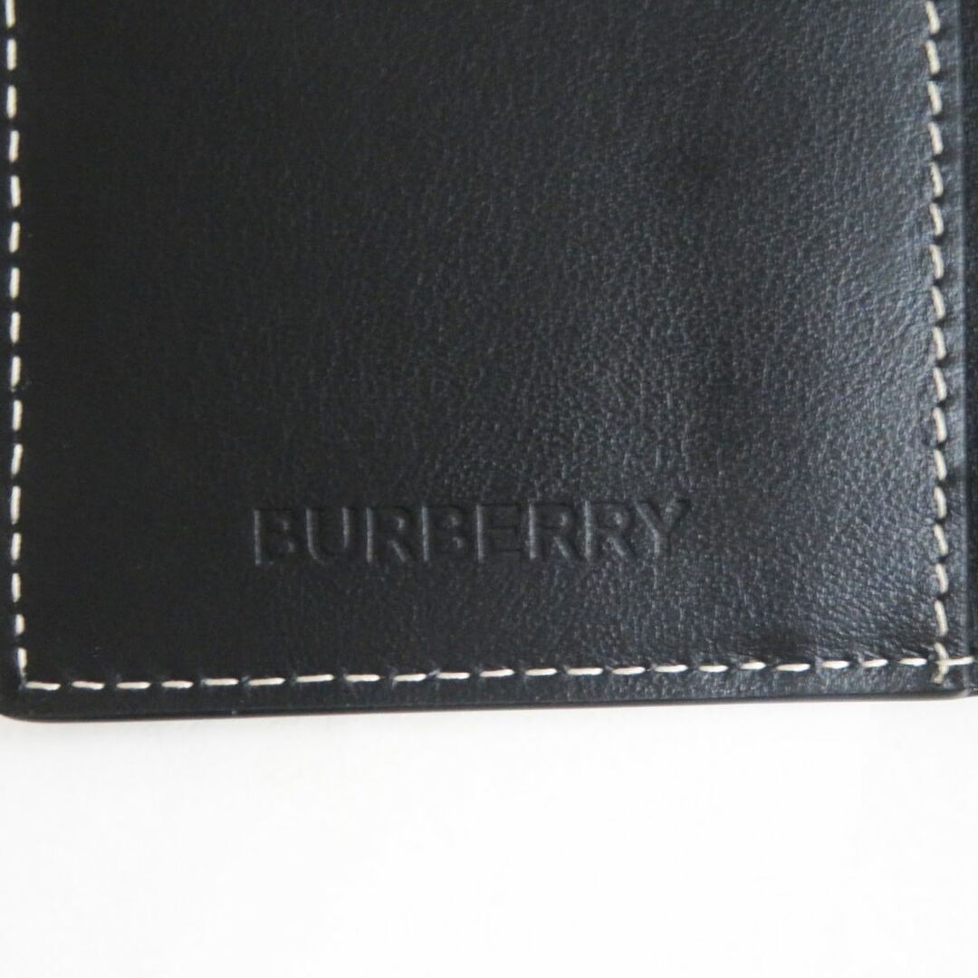 BURBERRY(バーバリー)の未使用品●BURBERRY バーバリー 8050794 FLINT Wallet レザー ジオメトリックチェック柄 カードケース/名刺入れ バーチブラウン メンズのファッション小物(名刺入れ/定期入れ)の商品写真