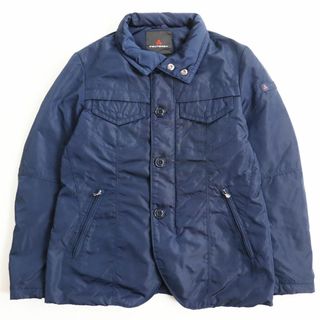 ピューテリー(PEUTEREY)の極美品●PEUTEREY ピューテリー 47233207 BENSON/ベンソン ダブルZIP ダウンジャケット ブルー 46 正規品 メンズ 秋冬おすすめ◎(ダウンジャケット)