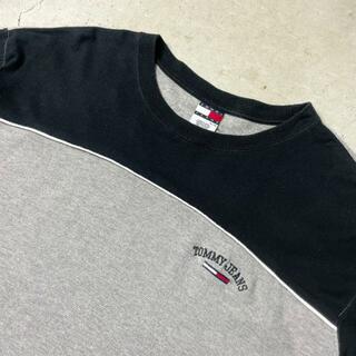 トミーヒルフィガー(TOMMY HILFIGER)の90年代 TOMMY JEANS トミーヒルフィガー ワンポイントロゴ刺繍 Tシャツ メンズXL(Tシャツ/カットソー(半袖/袖なし))
