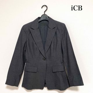 アイシービー(ICB)のiCB テーラードジャケット グレー 仕事 セレモニー 入学式 卒業式 上品♡(テーラードジャケット)