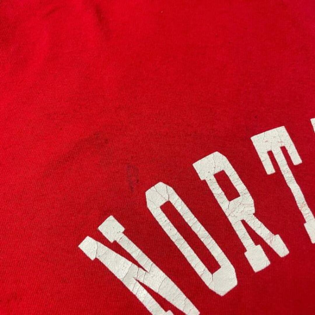 USA製 90年代 north central panthers カレッジチーム 2段 ロゴプリントTシャツ メンズXL メンズのトップス(ポロシャツ)の商品写真