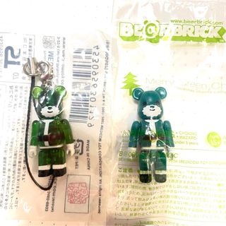 ベアブリック(BE@RBRICK)のベアブリック　メディコムトイ　サンタクロース　緑(フィギュア)