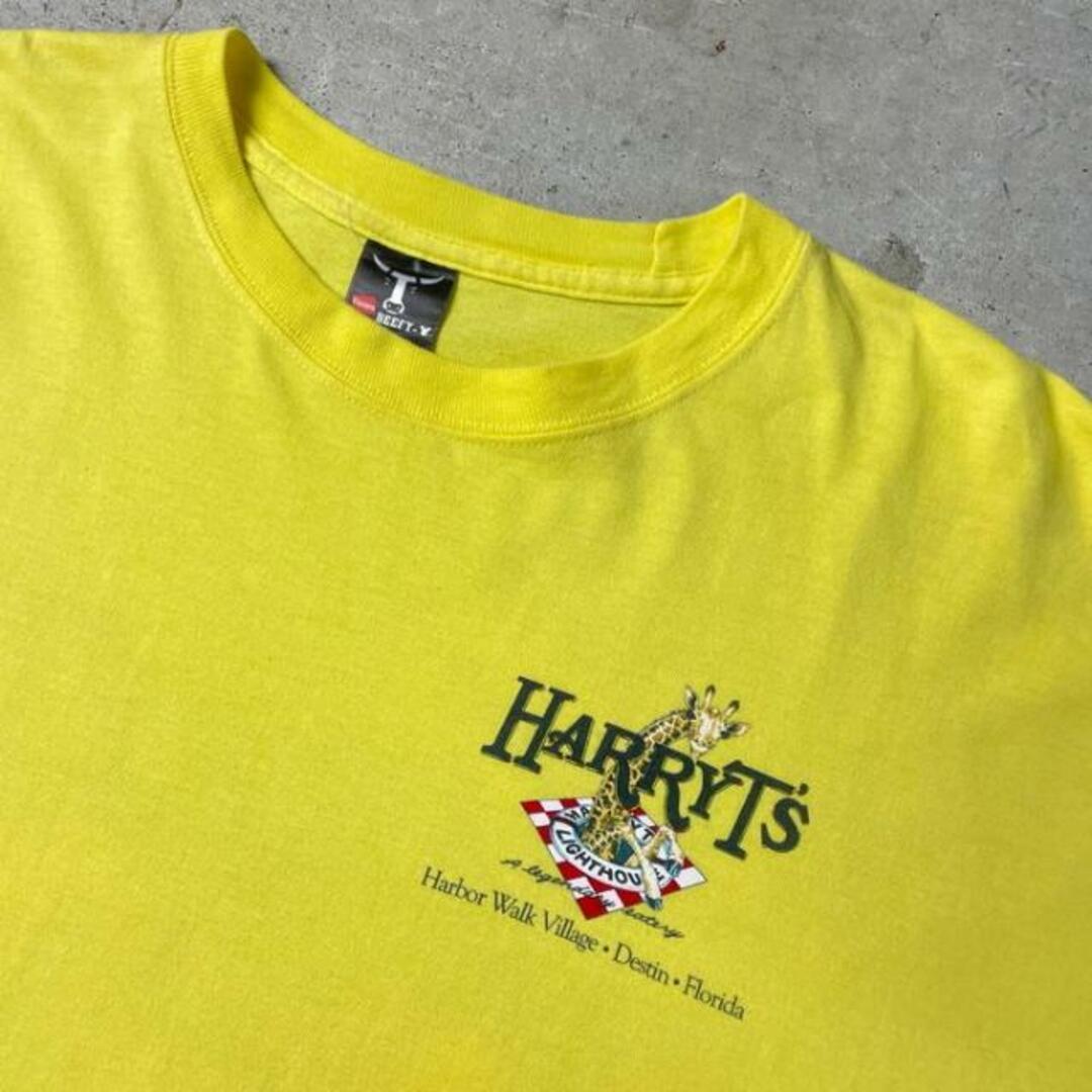 HARRY T'S キリン柄 ショップロゴ アニマルプリントTシャツ メンズXL メンズのトップス(ポロシャツ)の商品写真