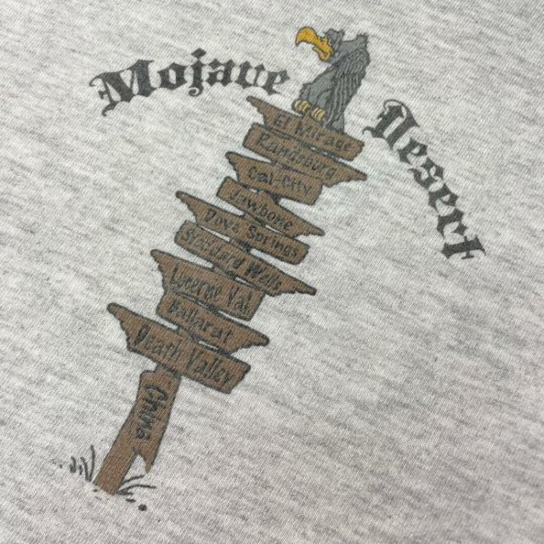 00年代 Mojave Desert モハーベ砂漠 マップ 地図 バックプリントTシャツ メンズL メンズのトップス(ポロシャツ)の商品写真