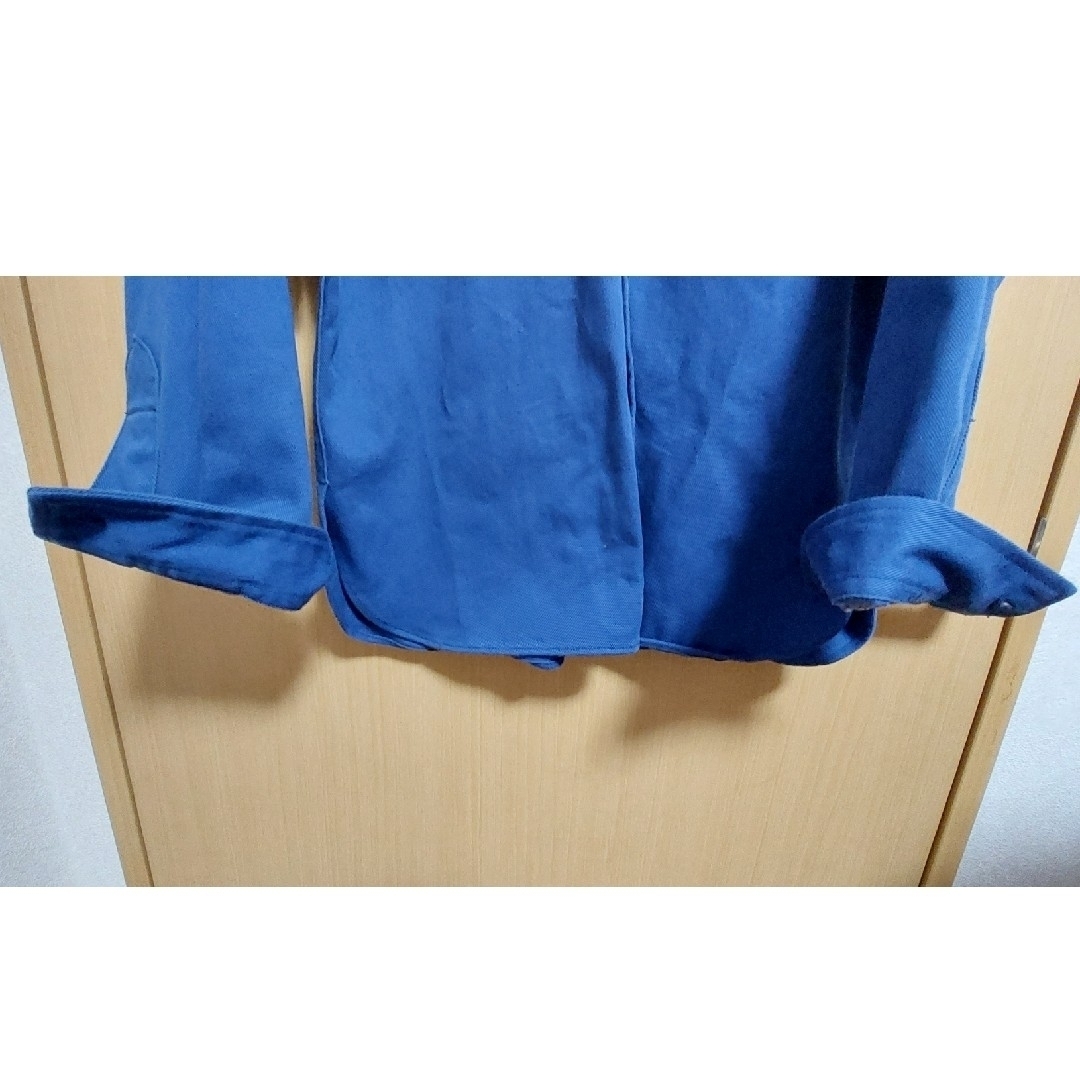 BONCOURA(ボンクラ)の【BONCOUR】CPOシャツバンドカラー イングリッシュツイル Blue ３８ メンズのトップス(シャツ)の商品写真
