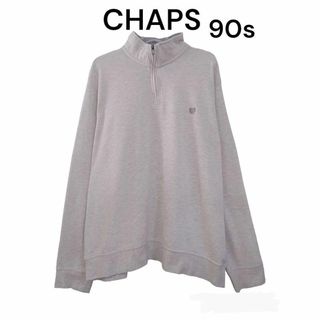 CHAPS - CHAPS チャップス　90s　古着　スウェット　トレーナー　ハーフジップ