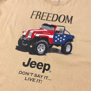 Jeep ジープ RUBICON 企業ロゴ 車プリントTシャツ メンズ2XL(Tシャツ/カットソー(半袖/袖なし))