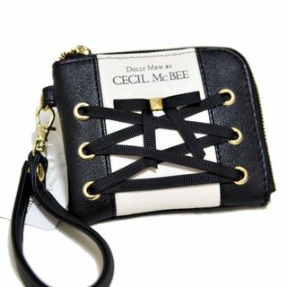 セシルマクビー(CECIL McBEE)の新品 CECIL McBEE コンパクトウォレット 小銭入れ 薄型財布 黒(財布)