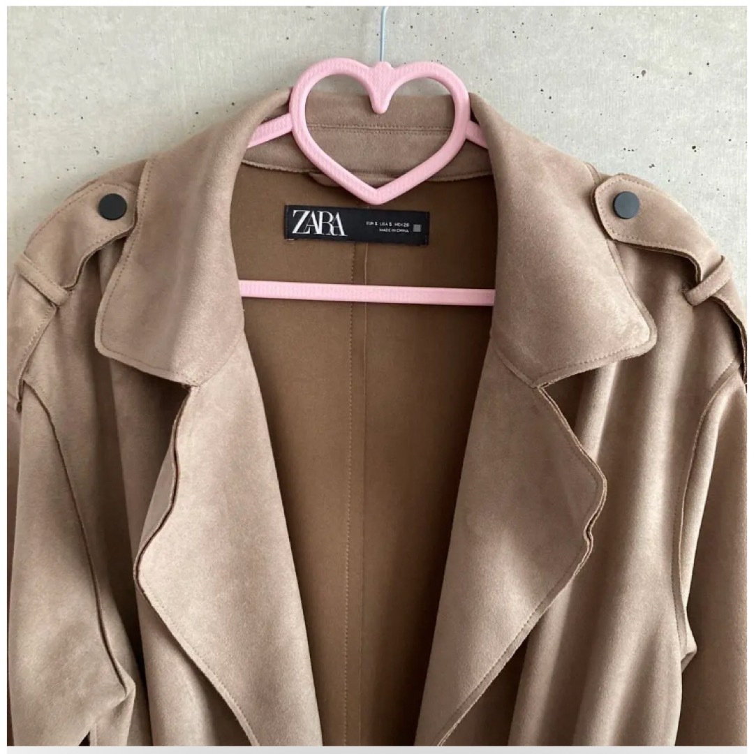 ZARA - ☆ZARA☆ザラ フェイクスエード フェイクレザー コート ZARA - ☆ZARA☆ザラ フェイクスエード フェイクレザー コート