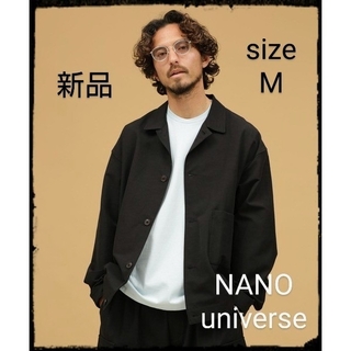 ナノユニバース(nano・universe)の【新品】LB.03/クールタッチリネンバルーンシャツブルゾン(ブルゾン)