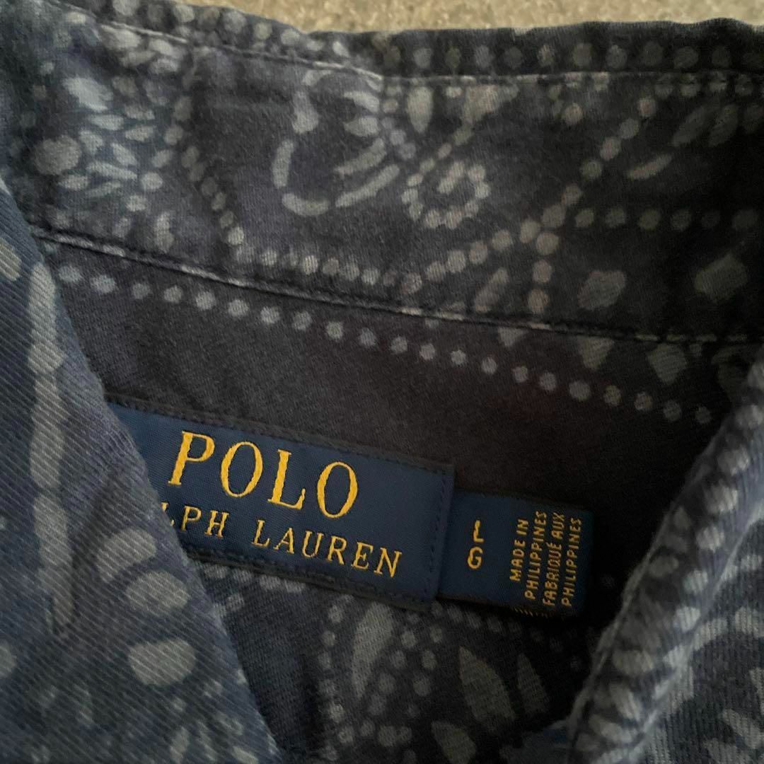 POLO RALPH LAUREN(ポロラルフローレン)のポロ ラルフローレン polo Ralph Lauren シャツ デニム 花柄 メンズのトップス(シャツ)の商品写真