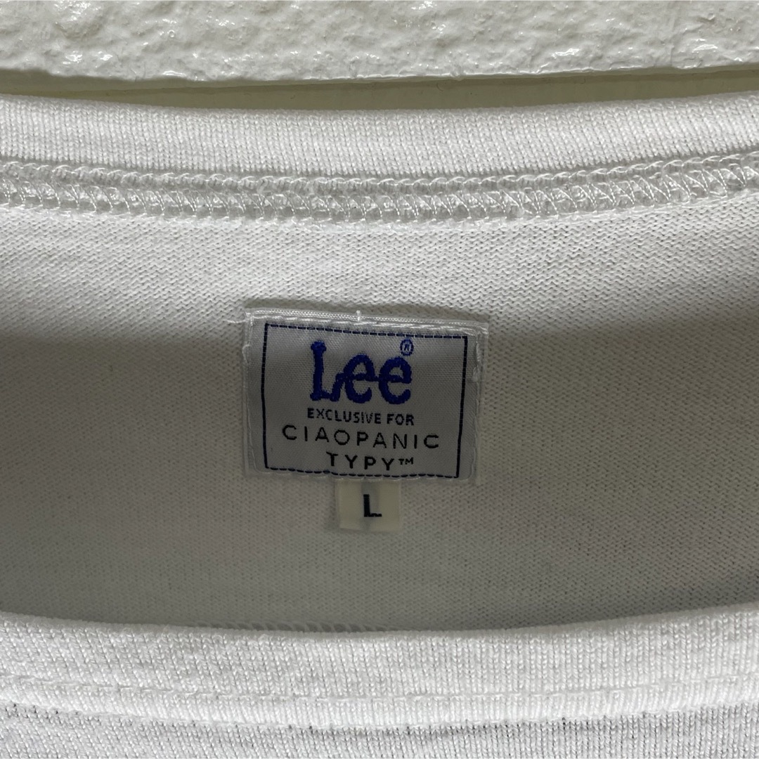 Lee(リー)のリー　七分袖　ポケット付き　カットソー　ボーダー　ネイビー　XLサイズ メンズのトップス(Tシャツ/カットソー(七分/長袖))の商品写真