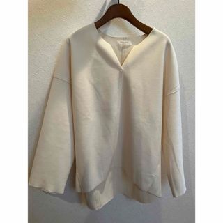 ショコラフィネローブ(chocol raffine robe)の【美品】ショコラフィネローブ　キーネック　カットソー　F(カットソー(長袖/七分))