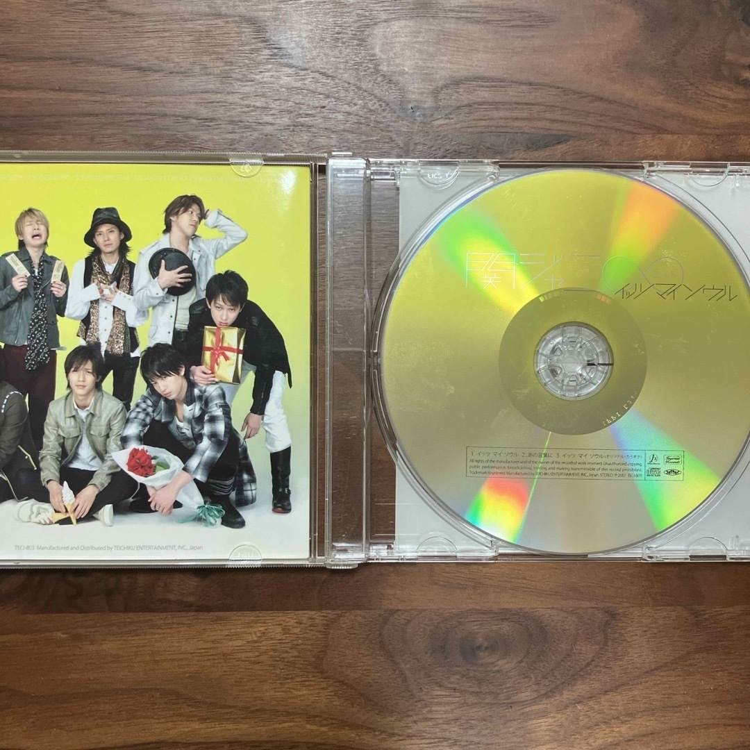 関ジャニ∞(カンジャニエイト)の[CD原盤　初回限定盤] イッツ マイ ソウル　関ジャニ　エイト エンタメ/ホビーのCD(ポップス/ロック(邦楽))の商品写真