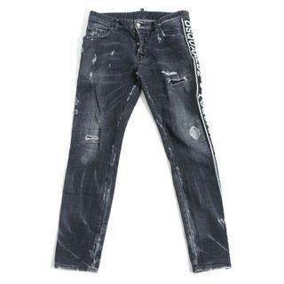 ディースクエアード(DSQUARED2)の【ドンドン見直し】美品□18AW DSQUARED2/ディースクエアード S74LB0432 Skater Jean クラッシュデニム インディゴ 46 伊製 正規品(デニム/ジーンズ)