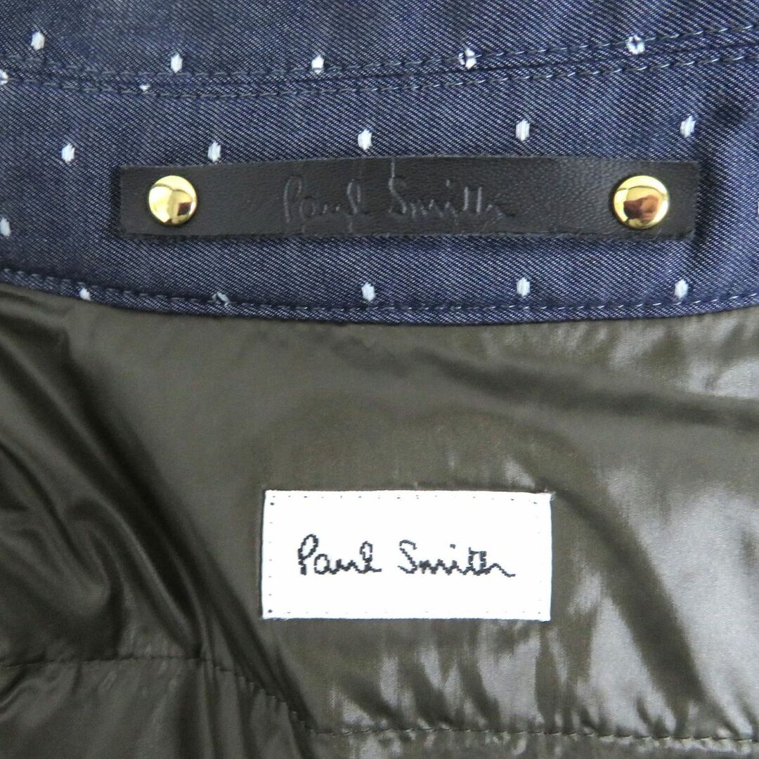 Paul Smith(ポールスミス)の美品□Paul Smith/ポールスミス　ドット柄　フランス産ダウン使用　ライトダウンジャケット/ブルゾンジャケット　ブルー　M　正規品 メンズのジャケット/アウター(ダウンジャケット)の商品写真