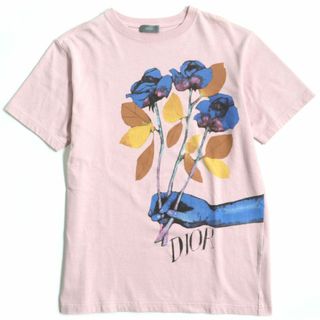 美品 Dior バラTシャツ柄デザイン無地