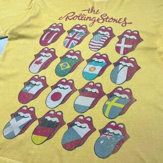 The Rolling Stones ローリングストーンズ 国旗 ロゴプリント バンドTシャツ メンズM(Tシャツ/カットソー(半袖/袖なし))