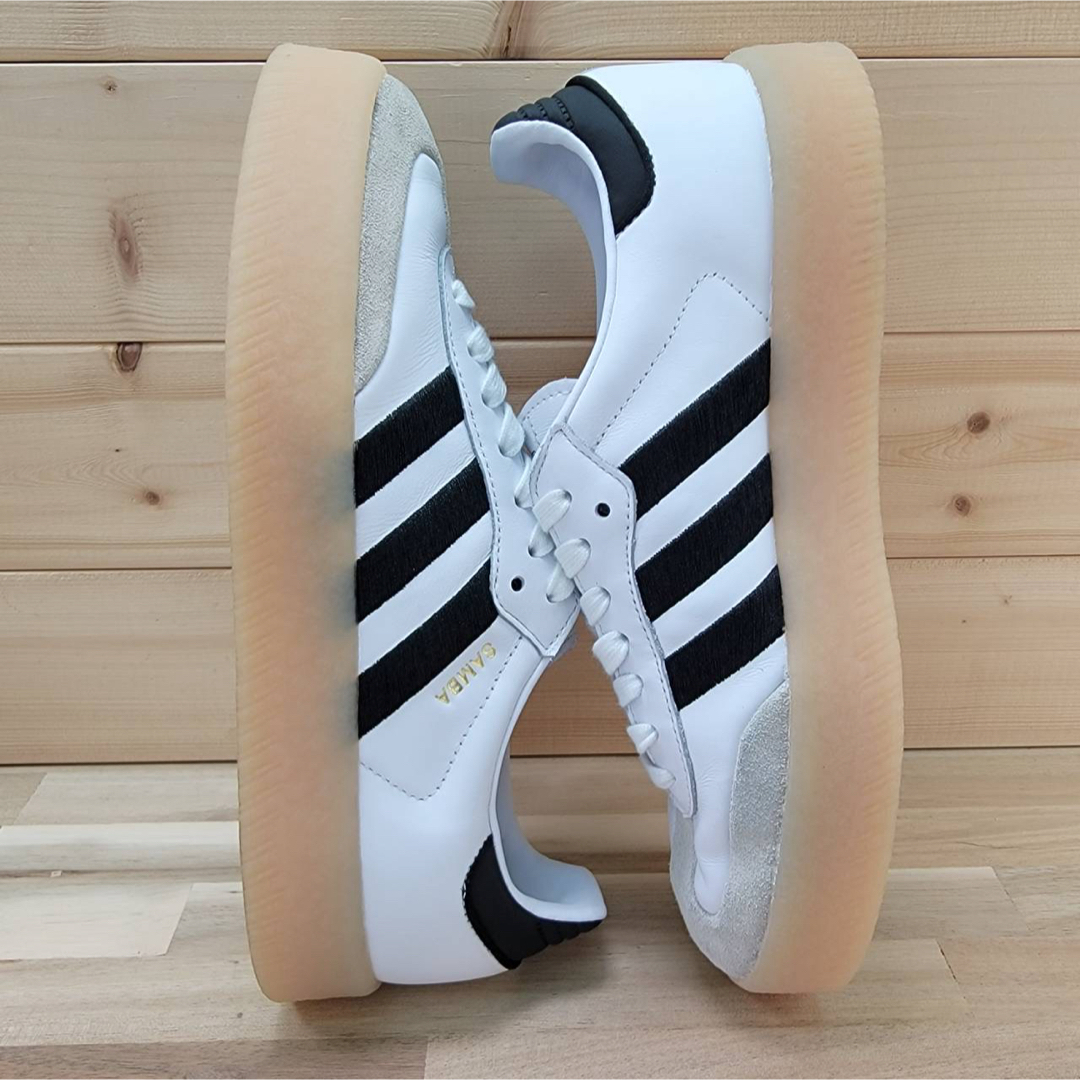 adidas - アディダス サンバ 厚底 ホワイト/ブラック 26cmの通販 adidas - アディダス サンバ 厚底 ホワイト/ブラック 26cmの通販