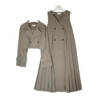 スナイデル(SNIDEL)の★SNIDEL スナイデル 22AW プリーツウールコート  SWFC225153 カーキ モカ size1(その他)