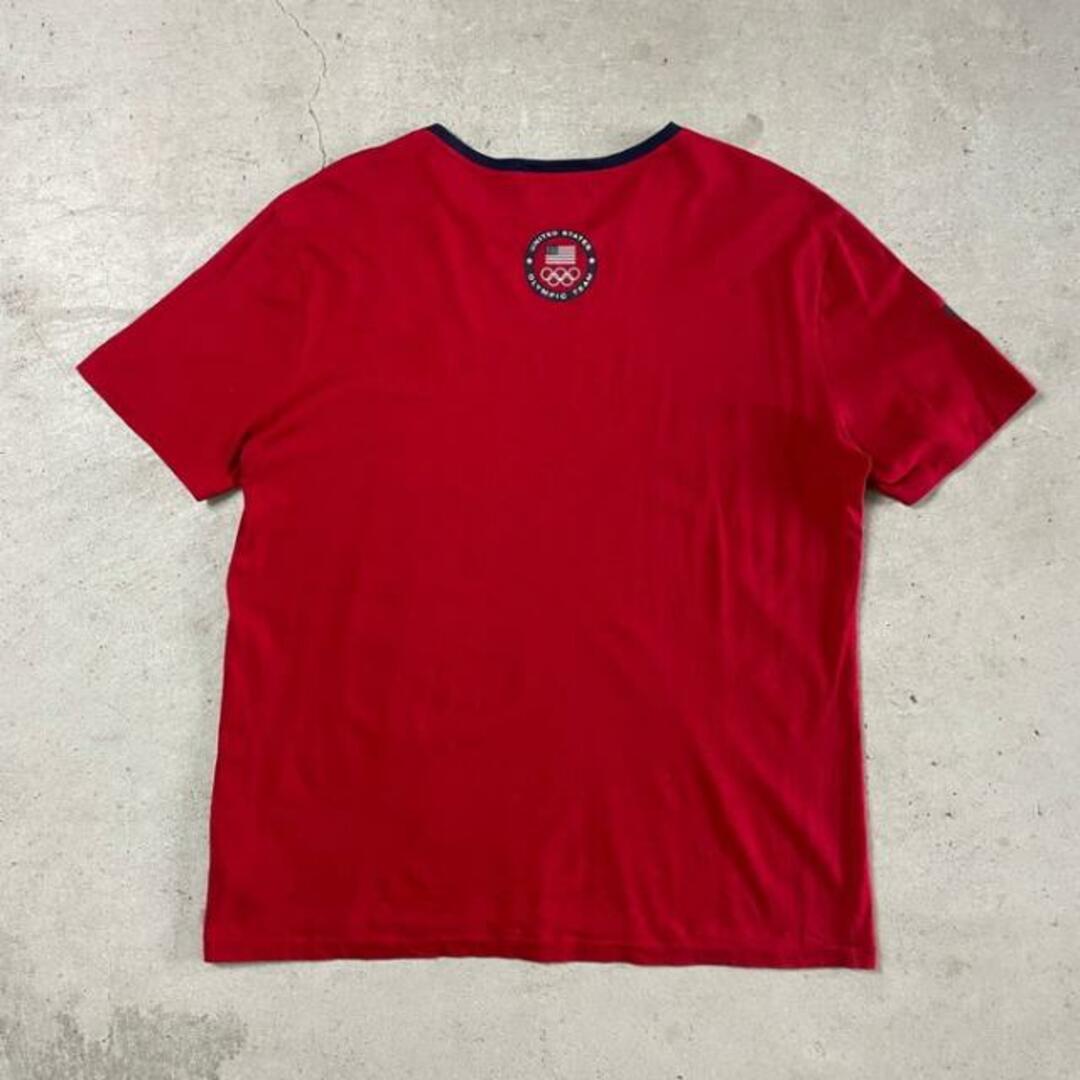 Ralph Lauren(ラルフローレン)のPolo by Ralph Lauren ポロバイラルフローレン 2012  LONDON OLYMPIC USA TEAM プリント リンガーTシャツ メンズXL メンズのトップス(Tシャツ/カットソー(半袖/袖なし))の商品写真