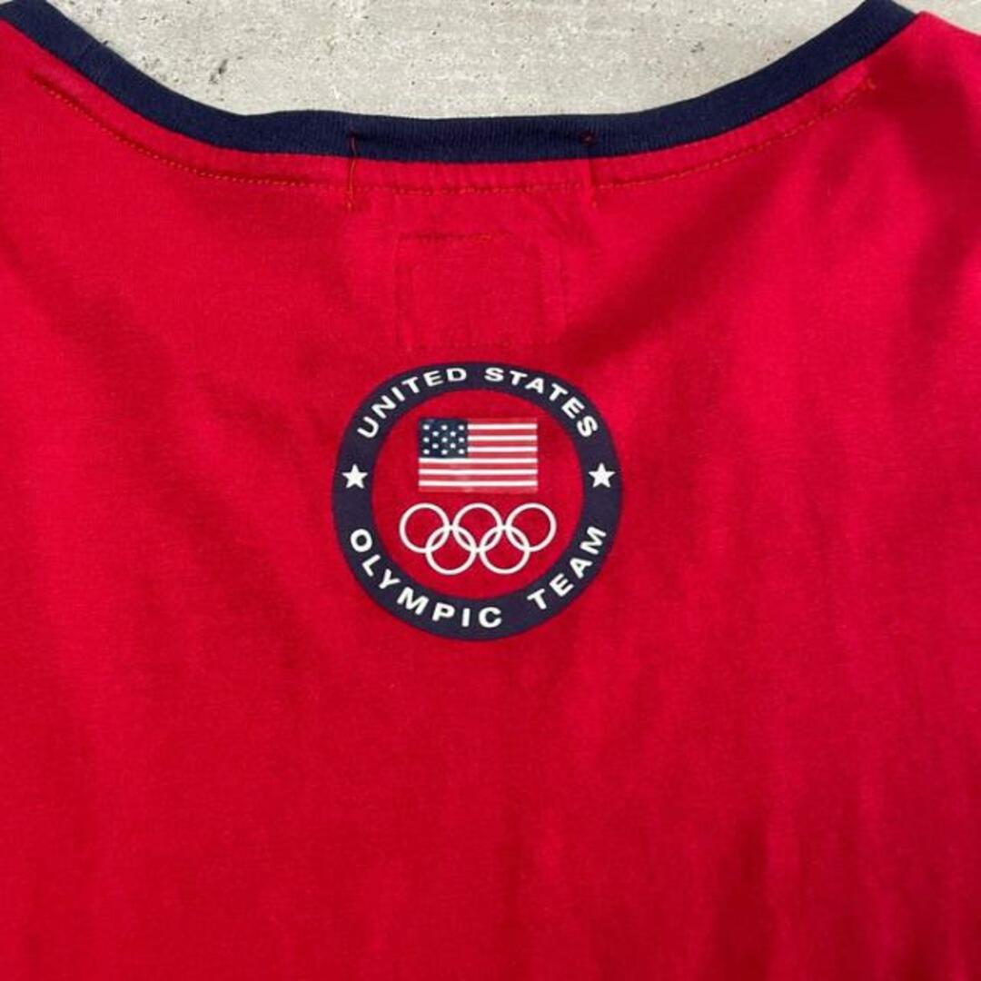 Ralph Lauren(ラルフローレン)のPolo by Ralph Lauren ポロバイラルフローレン 2012  LONDON OLYMPIC USA TEAM プリント リンガーTシャツ メンズXL メンズのトップス(Tシャツ/カットソー(半袖/袖なし))の商品写真